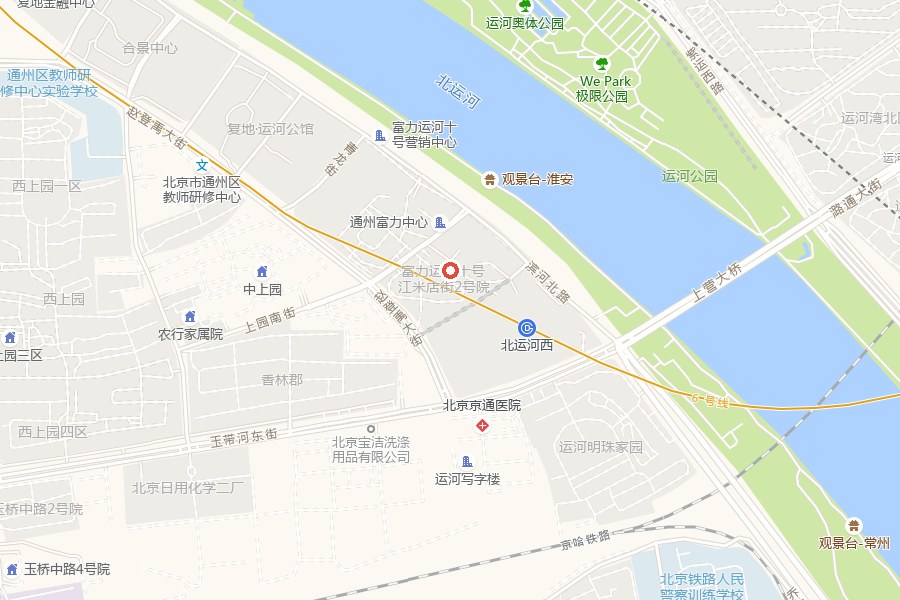 北京诚立会计（集团）有限公司位置示意图：北京市通州区富力中心B01座2单元2705室